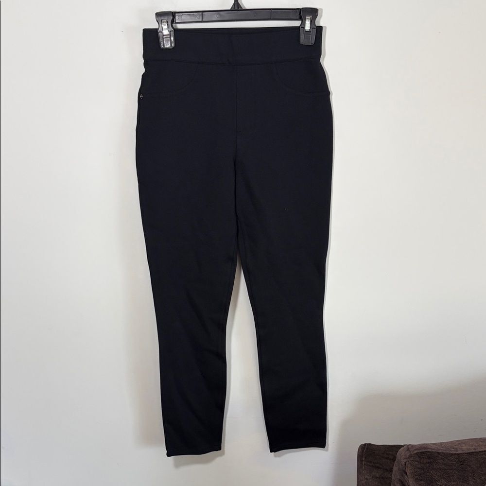 SPANX Women's Black High-Waisted Pull-on Ponte Pants - S